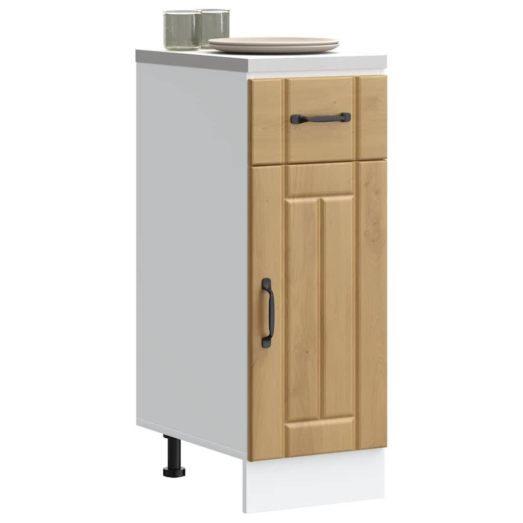 vidaXL Küchen-Unterschrank Lucca Artisan-Eiche Holzwerkstoff