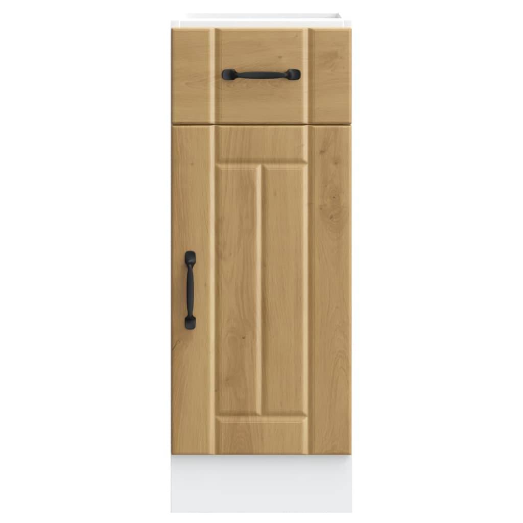 vidaXL Küchen-Unterschrank Lucca Artisan-Eiche Holzwerkstoff