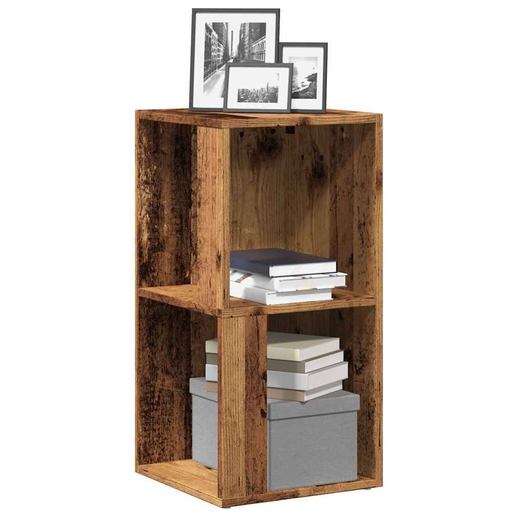 vidaXL Eckregal Altholz-Optik 33x33x67 cm Holzwerkstoff