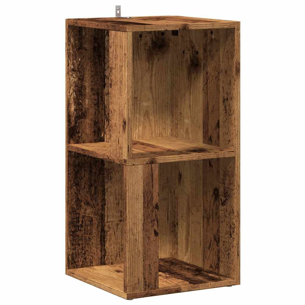 vidaXL Eckregal Altholz-Optik 33x33x67 cm Holzwerkstoff