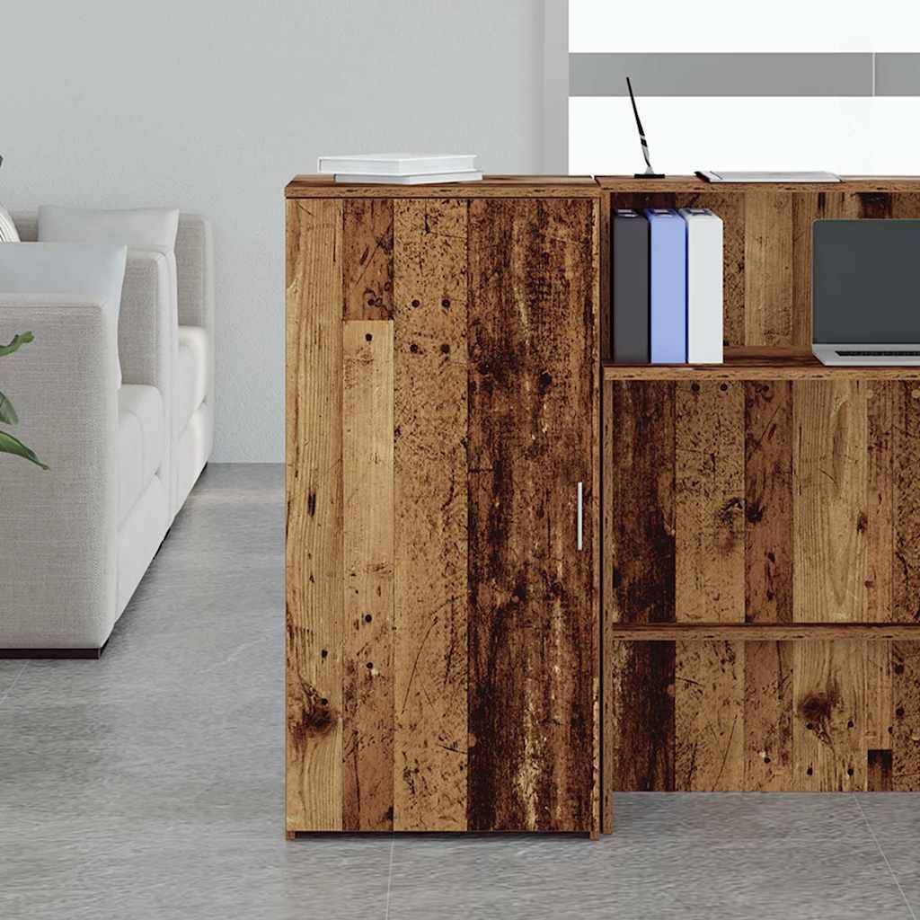vidaXL Lagerschrank Altholz-Optik 50x45x103,5 cm Holzwerkstoff
