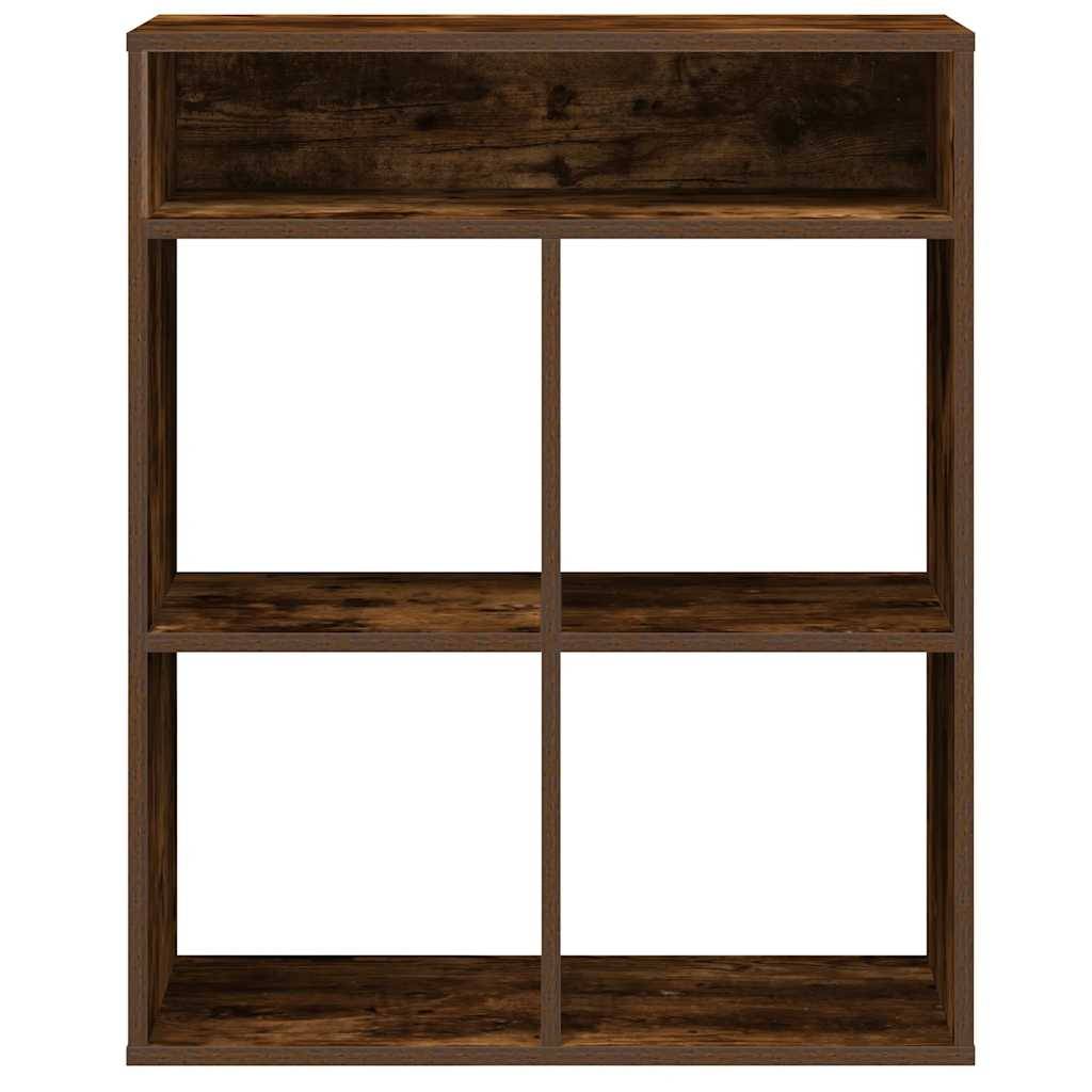 vidaXL Bücherregal Räuchereiche 66x31x80 cm Holzwerkstoff