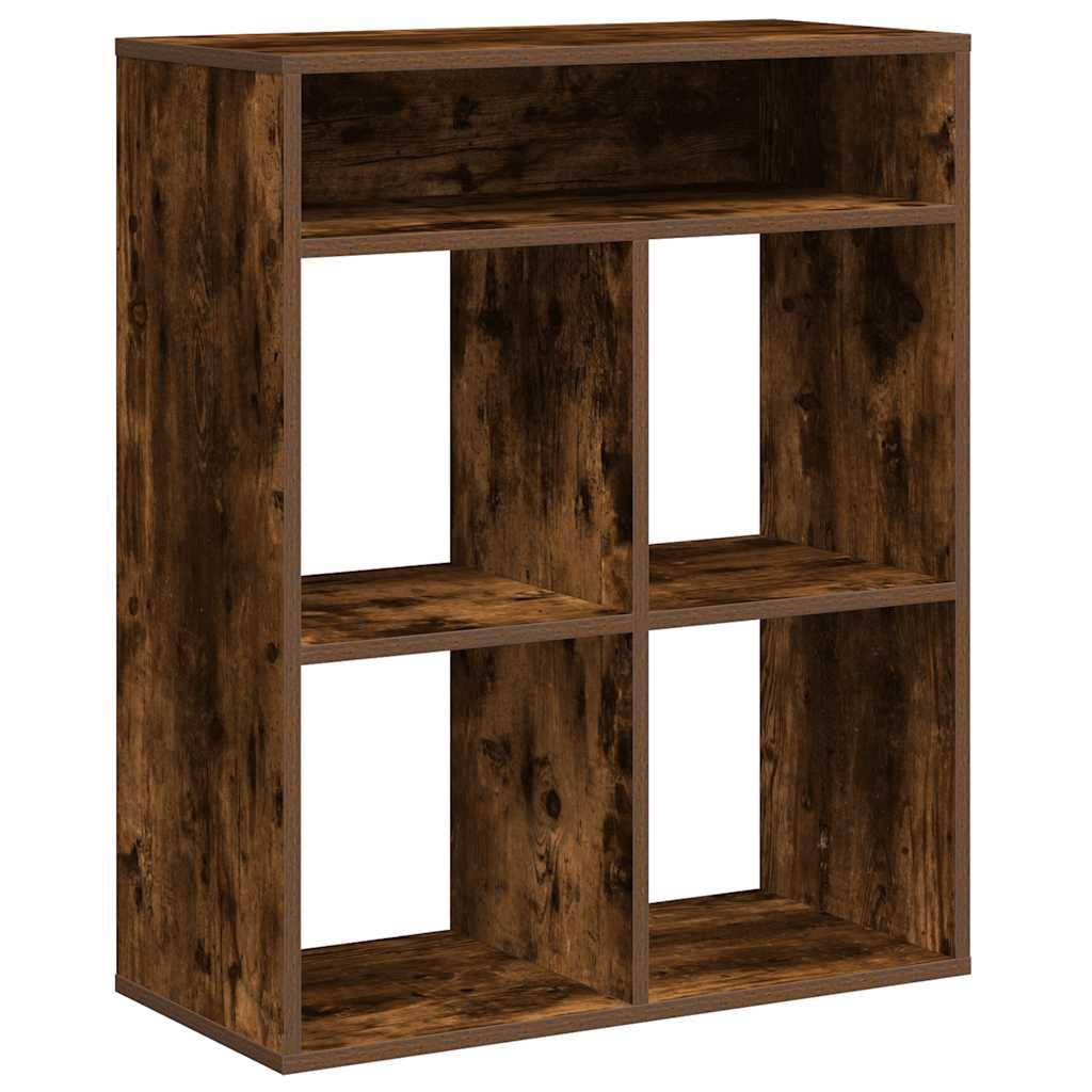 vidaXL Bücherregal Räuchereiche 66x31x80 cm Holzwerkstoff
