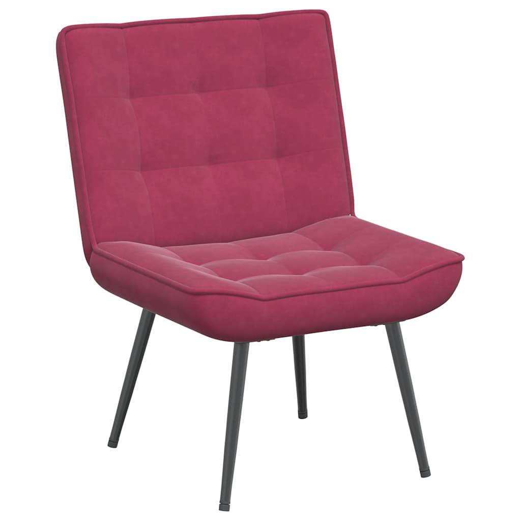 vidaXL Relaxsessel Weinrot 64x74x84 cm Samt