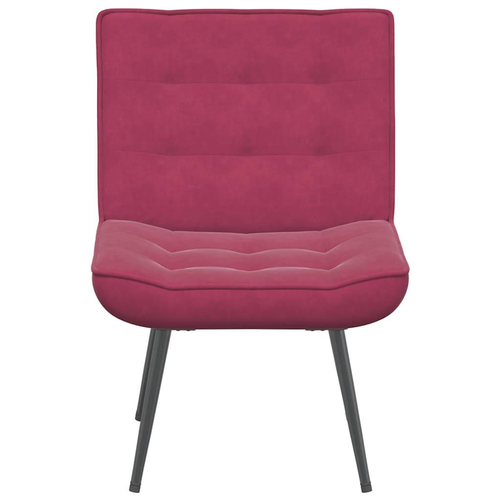 vidaXL Relaxsessel Weinrot 64x74x84 cm Samt