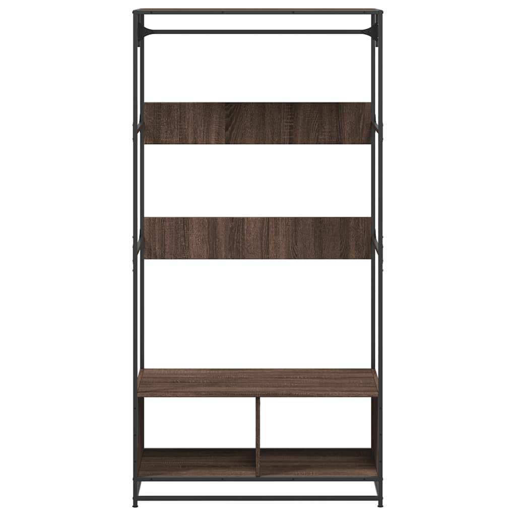 vidaXL Kleiderständer Braun Eichen-Optik 90x50x180 cm Holzwerkstoff