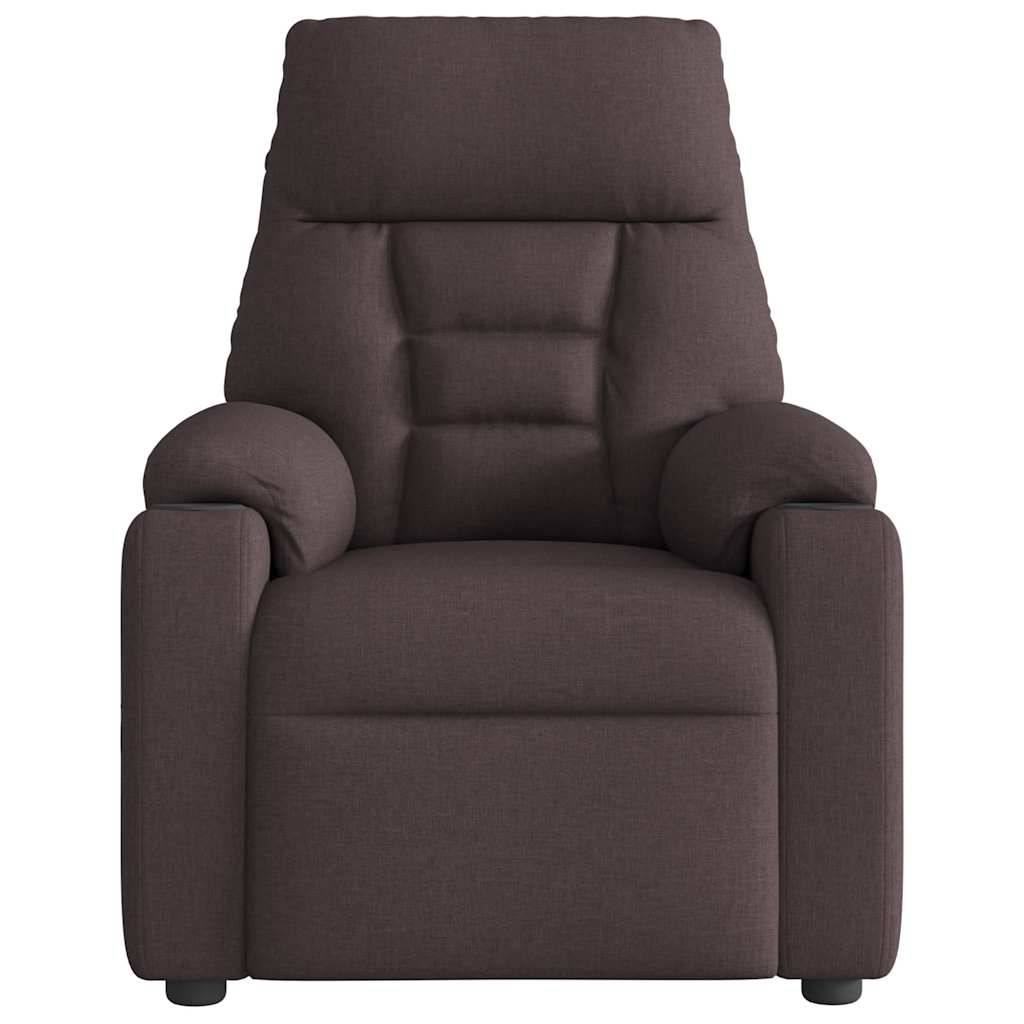 vidaXL Relaxsessel Dunkelbraun Stoff