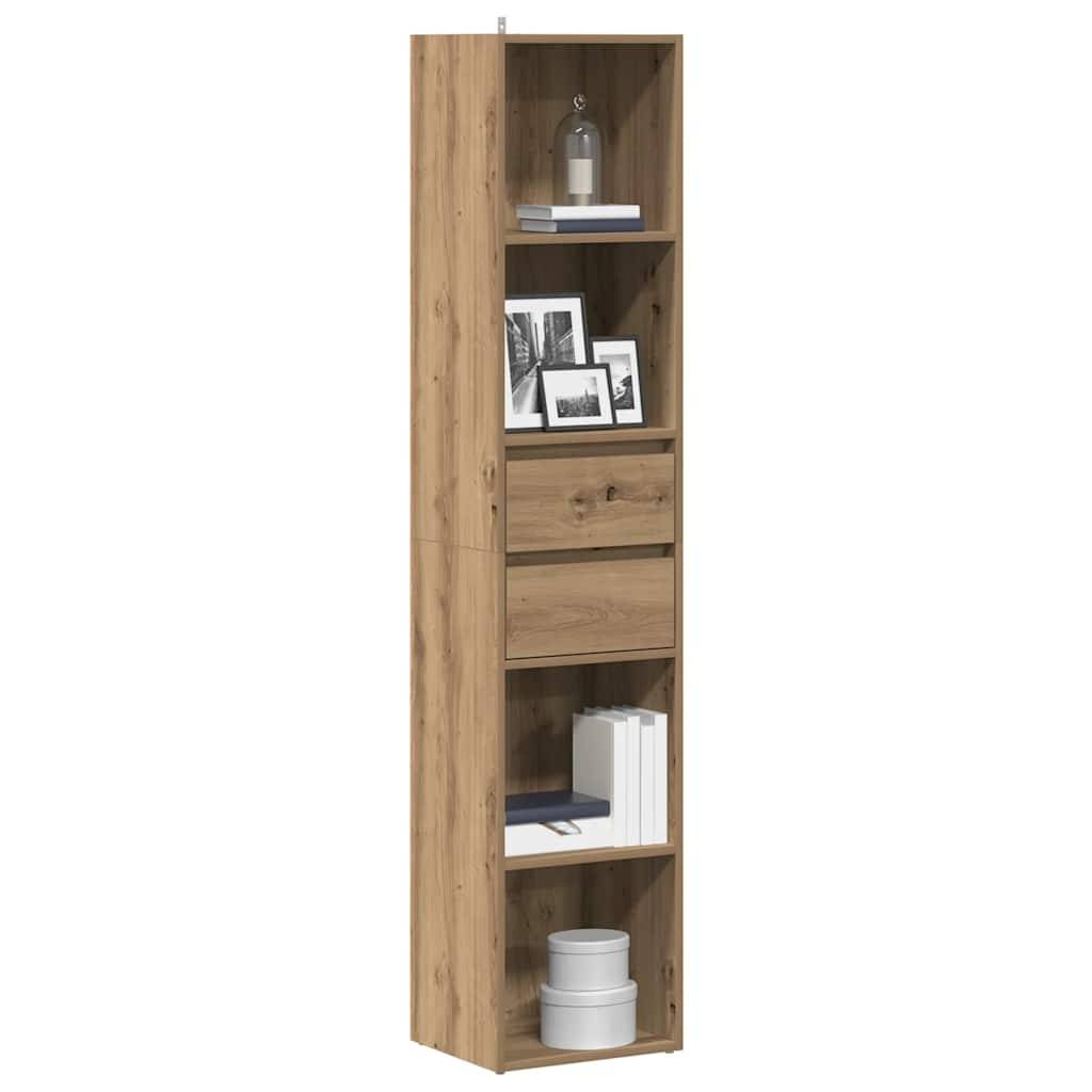 vidaXL Bücherregal Artisan-Eiche 36x30x171 cm Holzwerkstoff