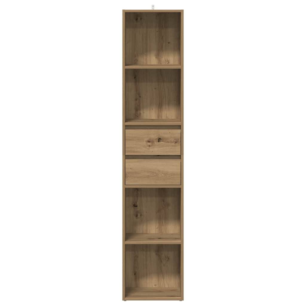 vidaXL Bücherregal Artisan-Eiche 36x30x171 cm Holzwerkstoff