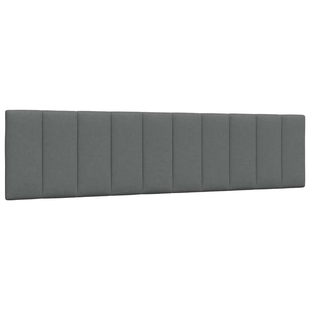 vidaXL Kopfteil-Kissen Dunkelgrau 200 cm Stoff