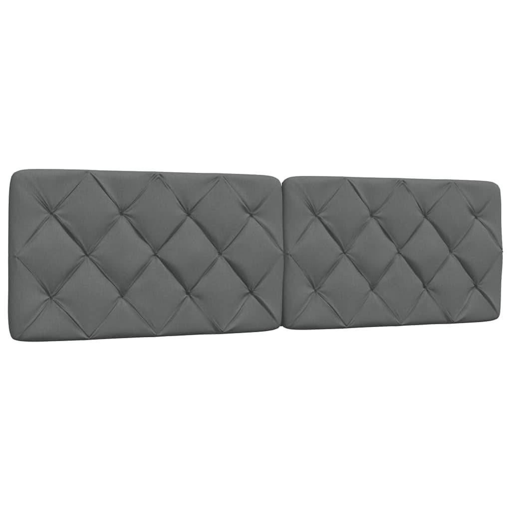 vidaXL Kopfteil-Kissen Dunkelgrau 180 cm Stoff