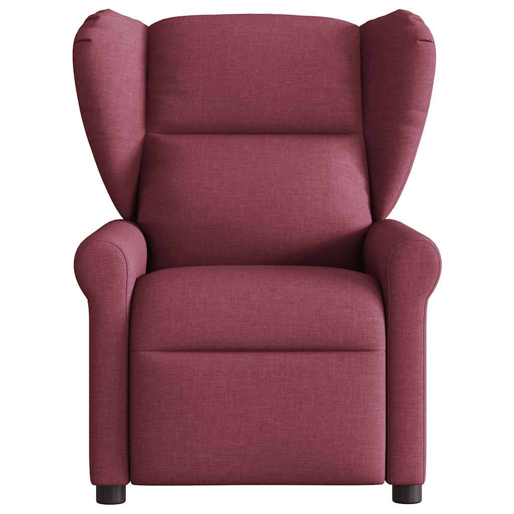 vidaXL Relaxsessel Weinrot Stoff