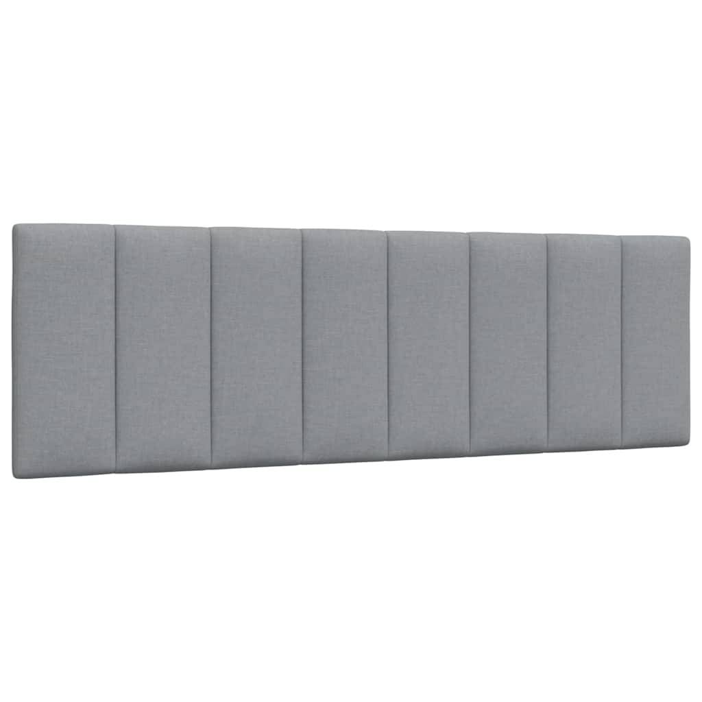 vidaXL Kopfteil-Kissen Hellgrau 160 cm Stoff