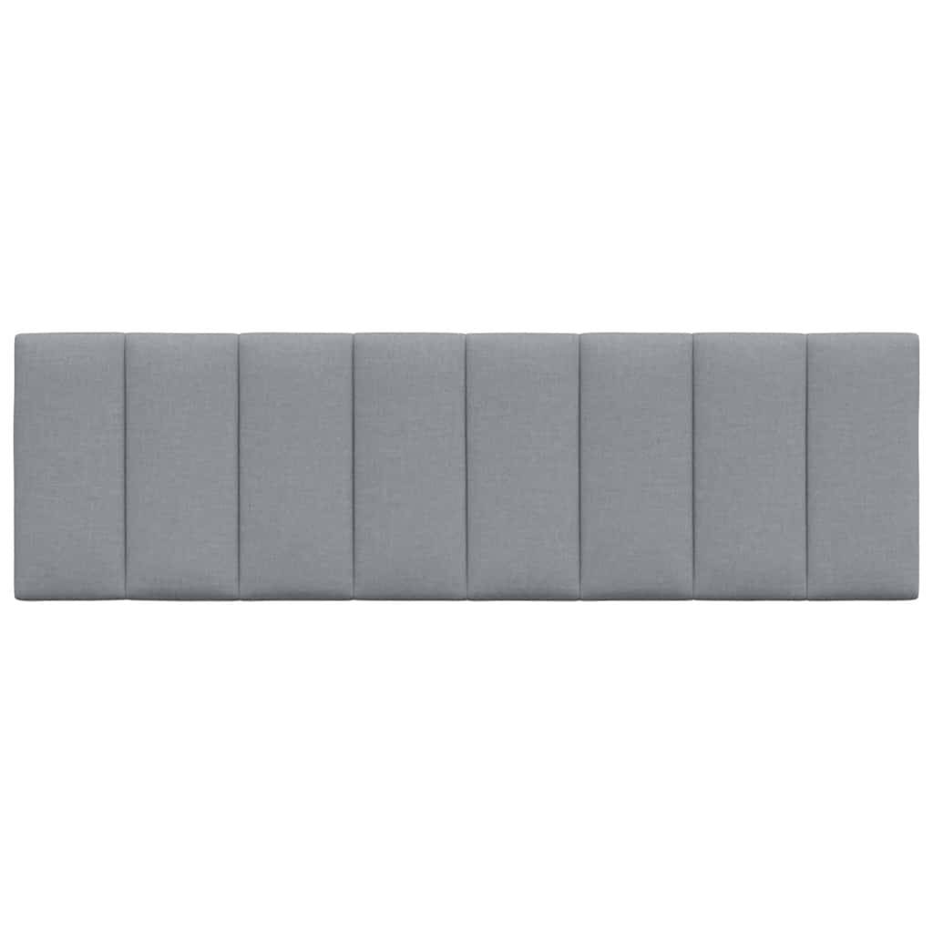 vidaXL Kopfteil-Kissen Hellgrau 160 cm Stoff