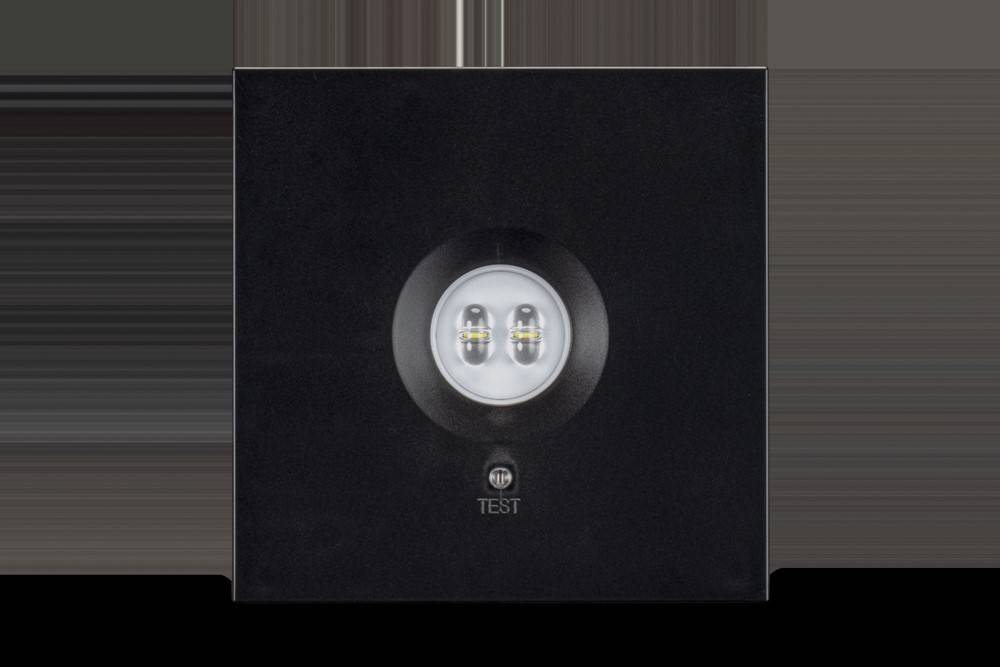 H1 Solutions Sicherheitsleuchte IllusquareAT3Hblack