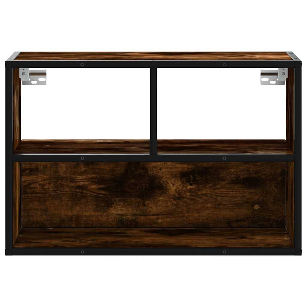 vidaXL TV-Schrank Räuchereiche 60x31x39,5 cm Holzwerkstoff und Metall
