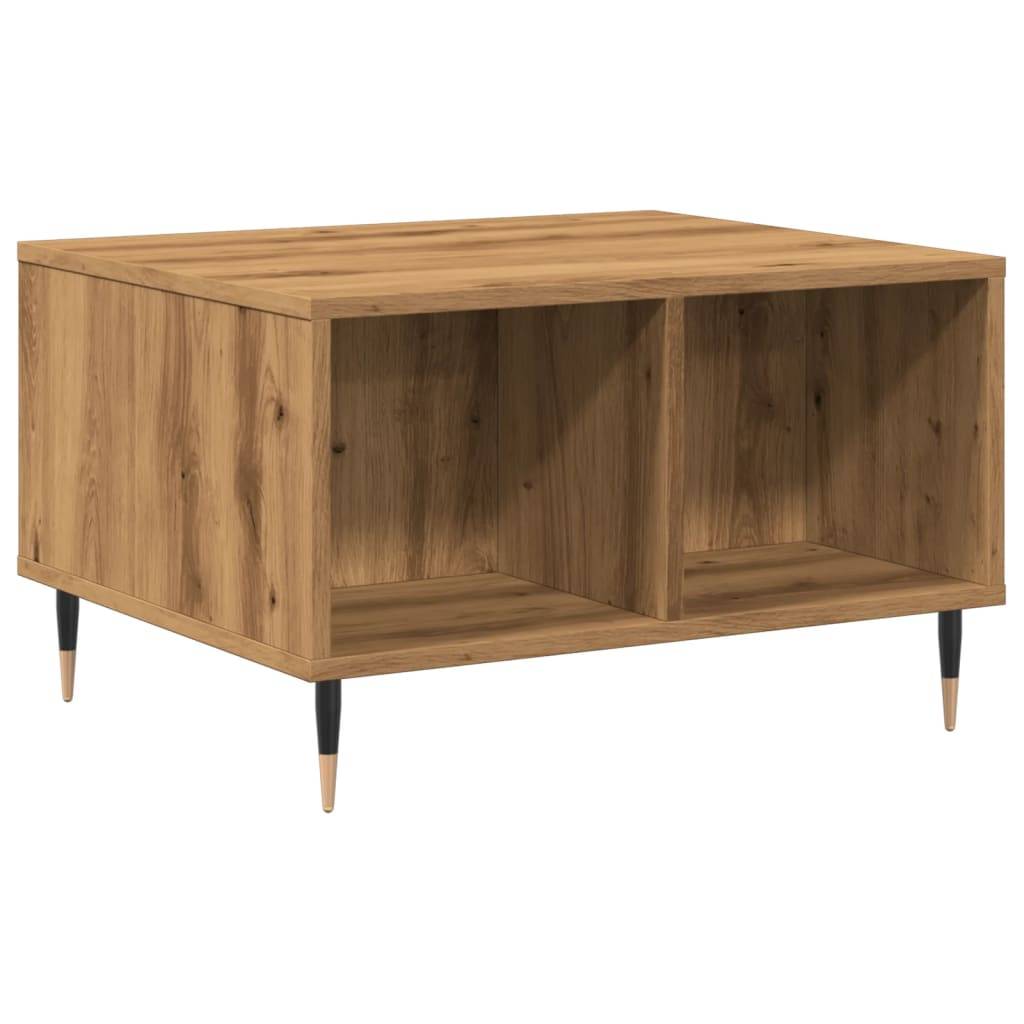 vidaXL Couchtisch Artisan-Eiche 60x50x36,5 cm Holzwerkstoff