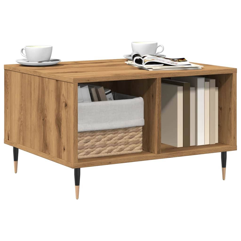 vidaXL Couchtisch Artisan-Eiche 60x50x36,5 cm Holzwerkstoff