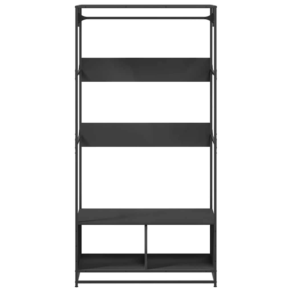 vidaXL Kleiderständer Schwarz 90x50x180 cm Holzwerkstoff