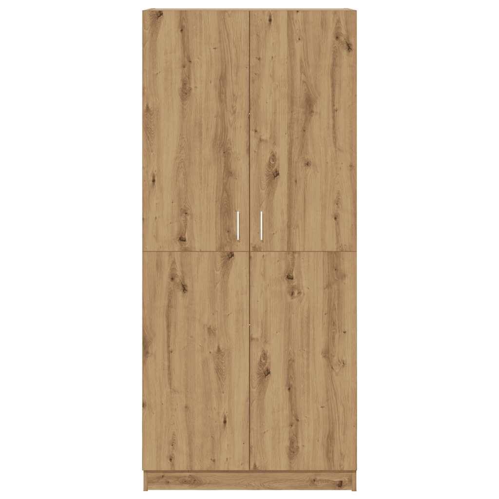 vidaXL Kleiderschrank Artisan-Eiche 80x52x180 cm Holzwerkstoff