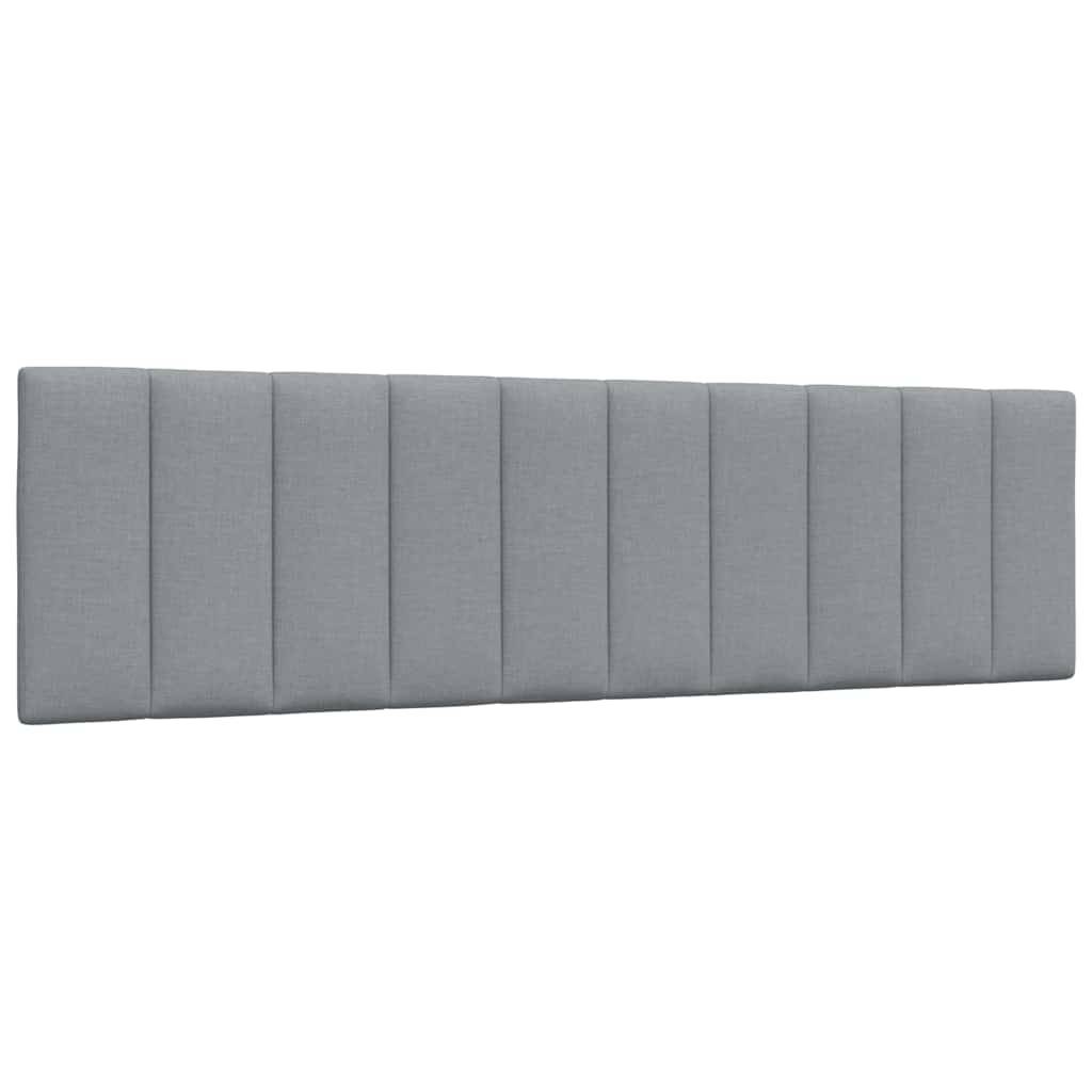 vidaXL Kopfteil-Kissen Hellgrau 180 cm Stoff