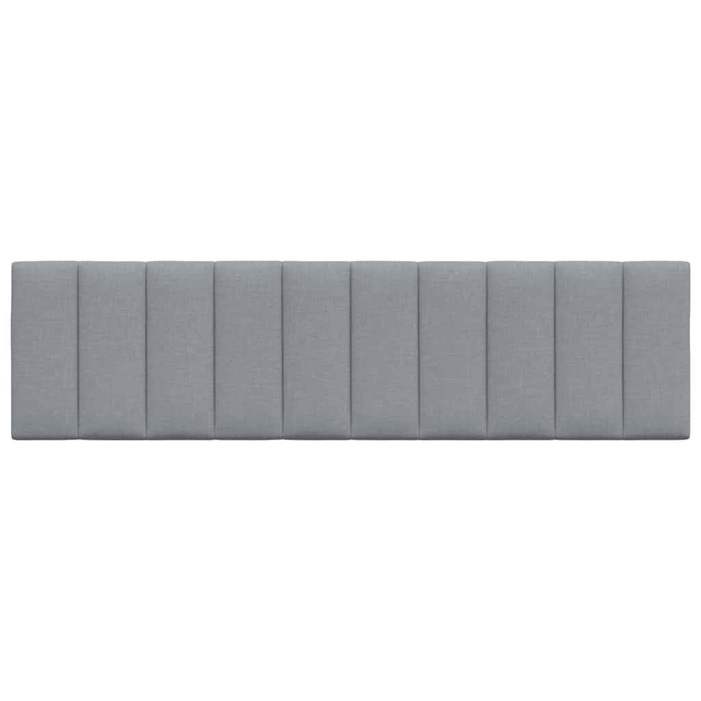 vidaXL Kopfteil-Kissen Hellgrau 180 cm Stoff
