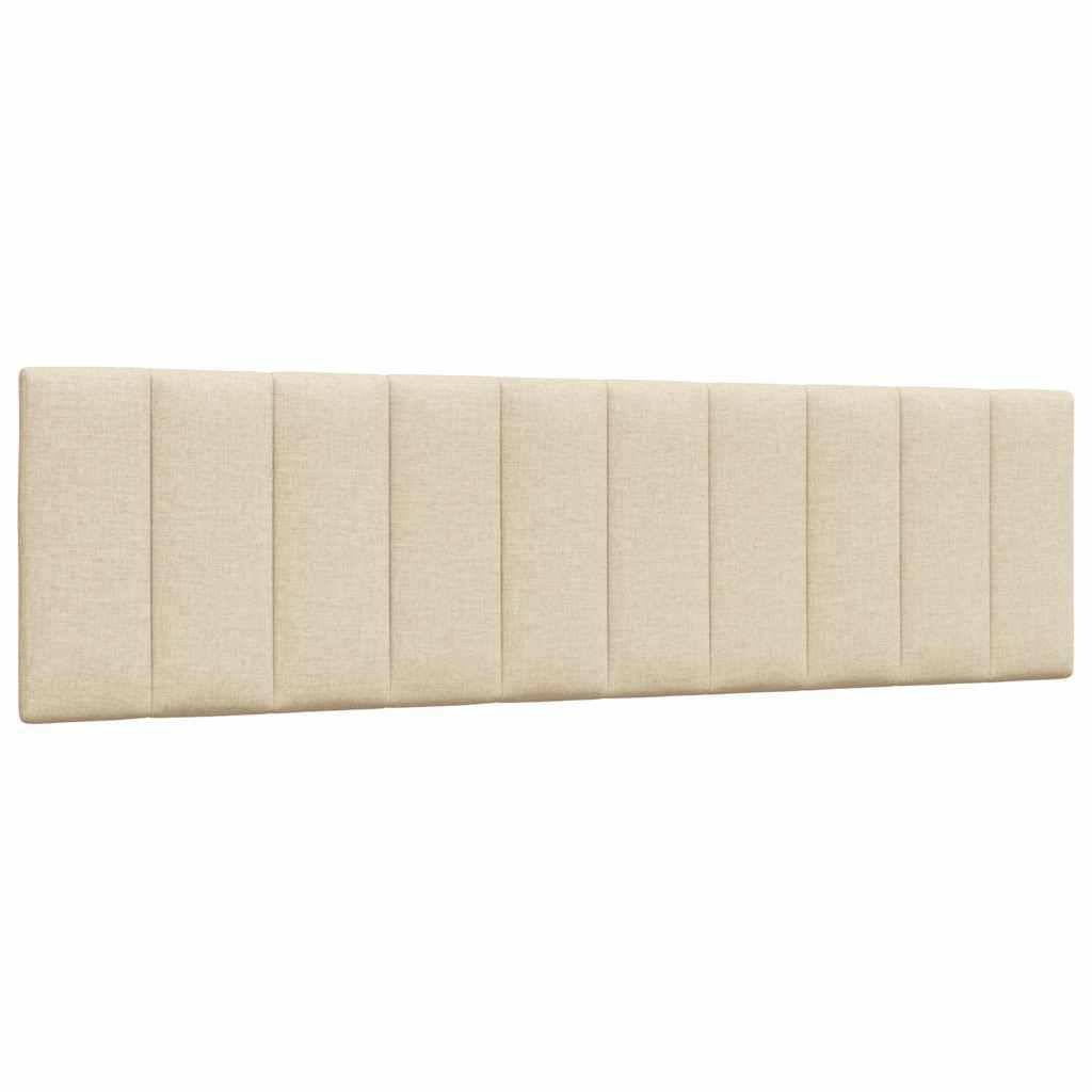 vidaXL Kopfteil-Kissen Creme 180 cm Stoff
