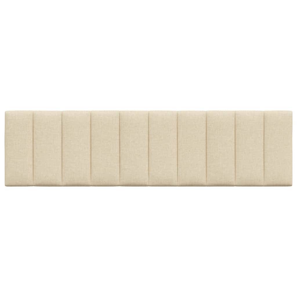 vidaXL Kopfteil-Kissen Creme 180 cm Stoff