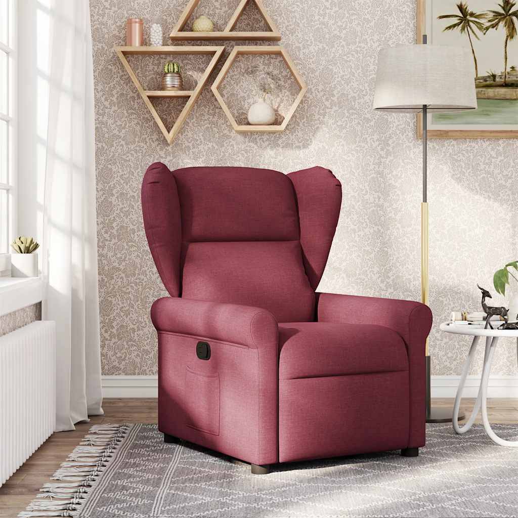 vidaXL Relaxsessel Weinrot Stoff
