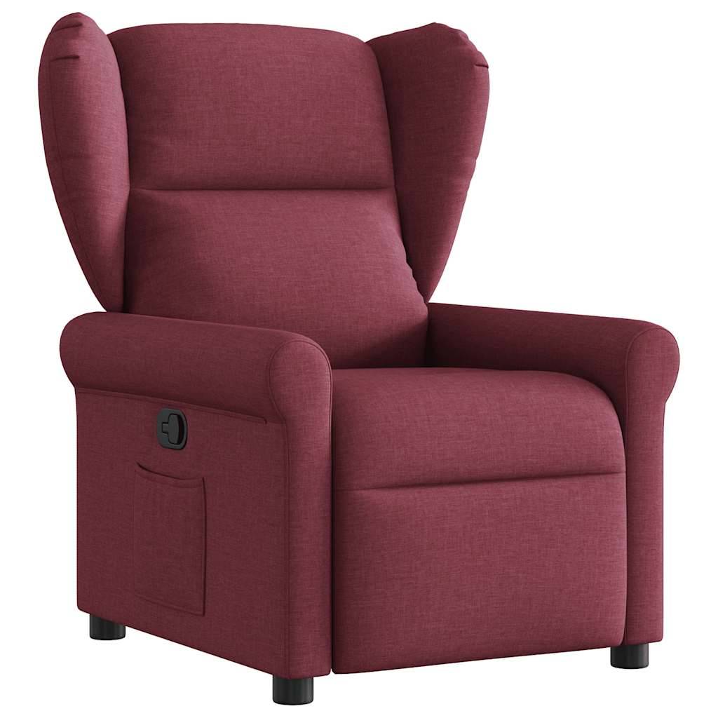 vidaXL Relaxsessel Weinrot Stoff