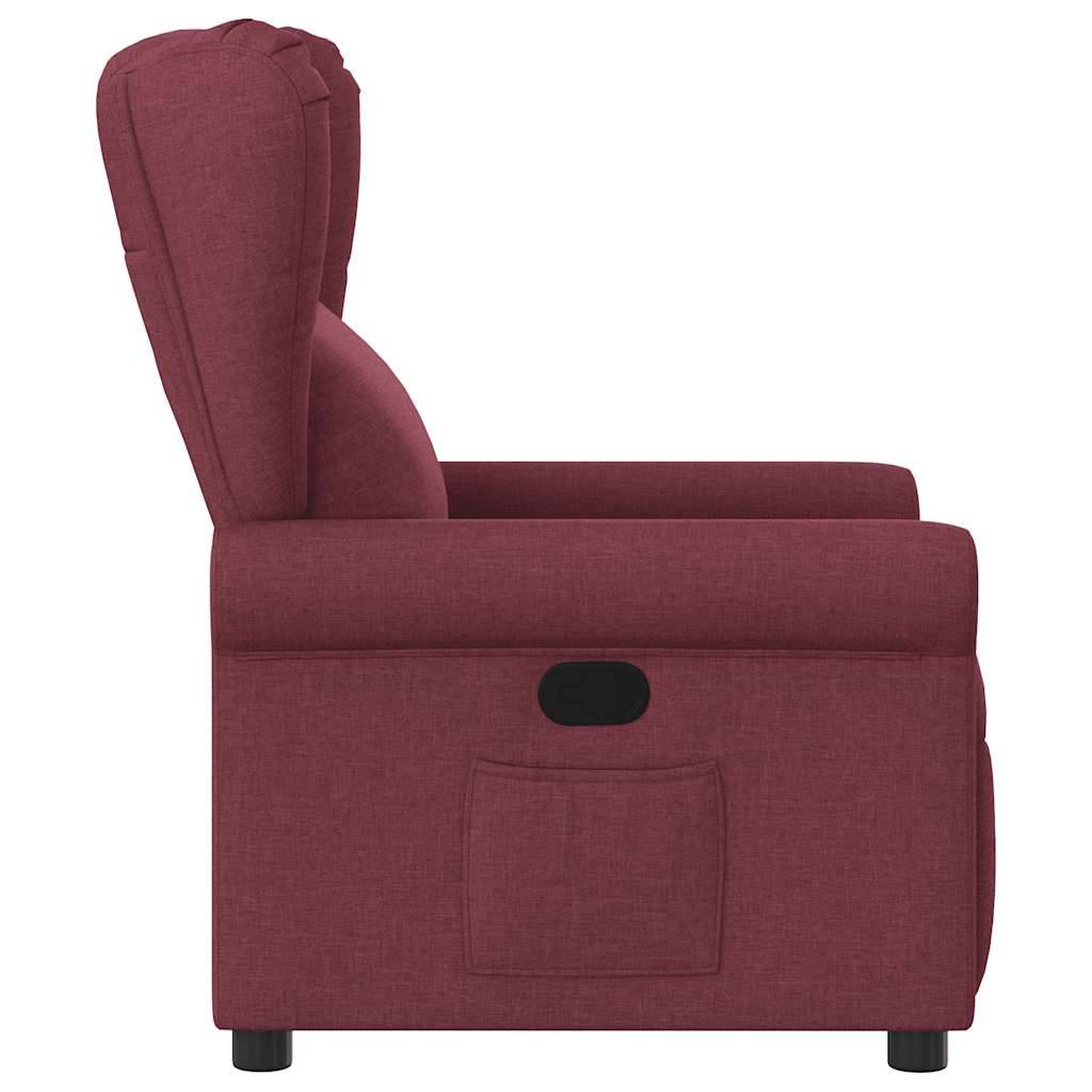 vidaXL Relaxsessel Weinrot Stoff