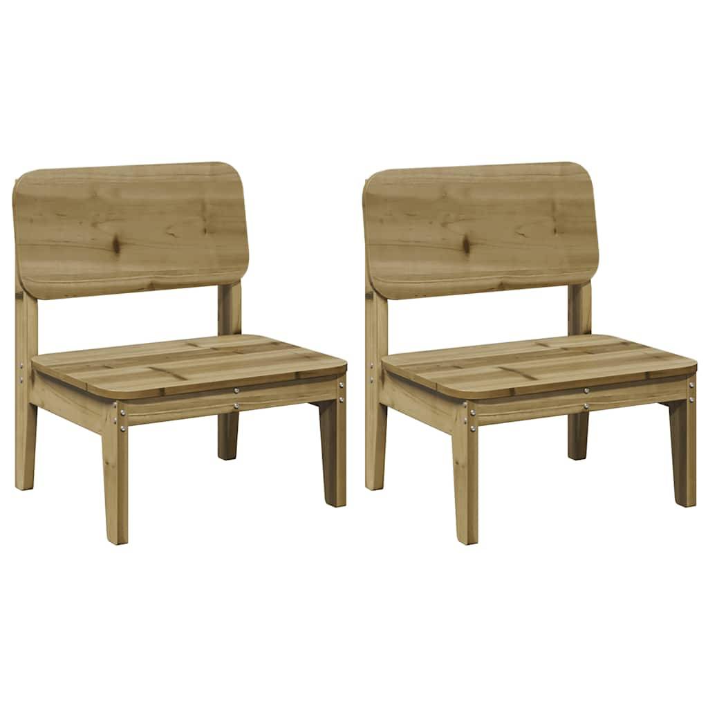 vidaXL Gartenstühle 2 Stk. 60x52,5x72 cm Kiefernholz Imprägniert
