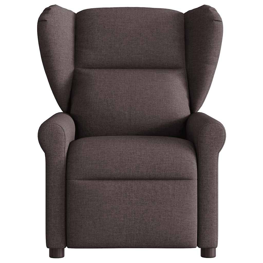 vidaXL Massagesessel Elektrisch Dunkelbraun Stoff