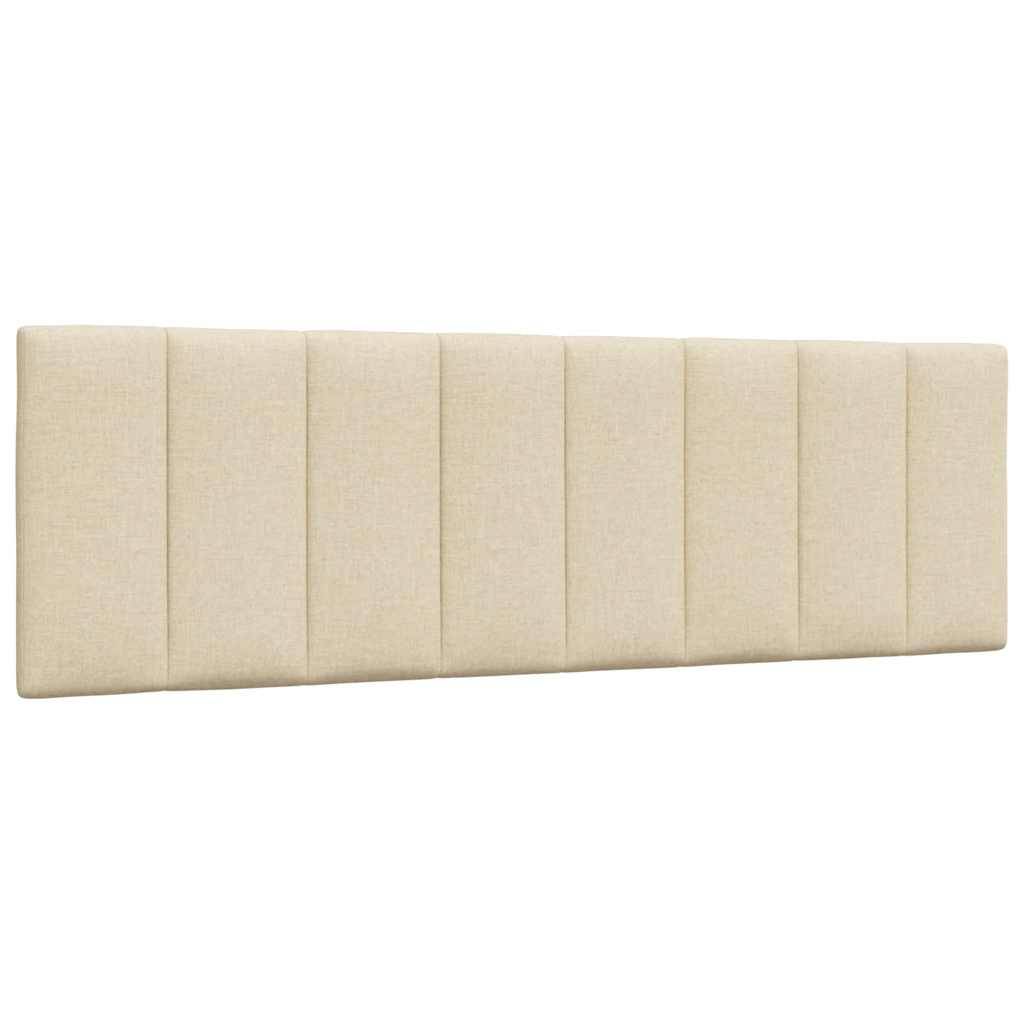 vidaXL Kopfteil-Kissen Creme 160 cm Stoff