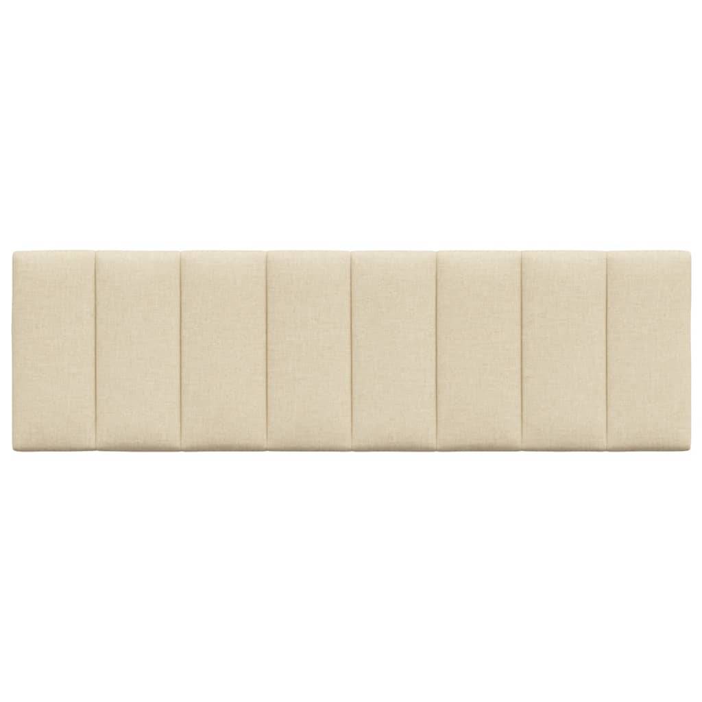 vidaXL Kopfteil-Kissen Creme 160 cm Stoff