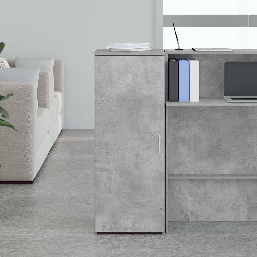 vidaXL Lagerschrank Betongrau 40x45x103,5 cm Holzwerkstoff