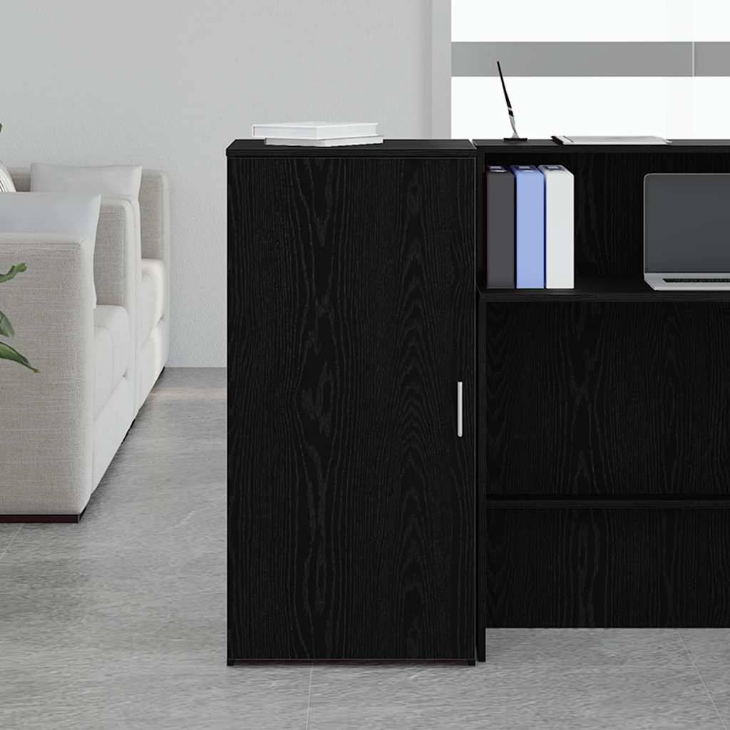 vidaXL Lagerschrank Schwarz 50x45x103,5 cm Holzwerkstoff