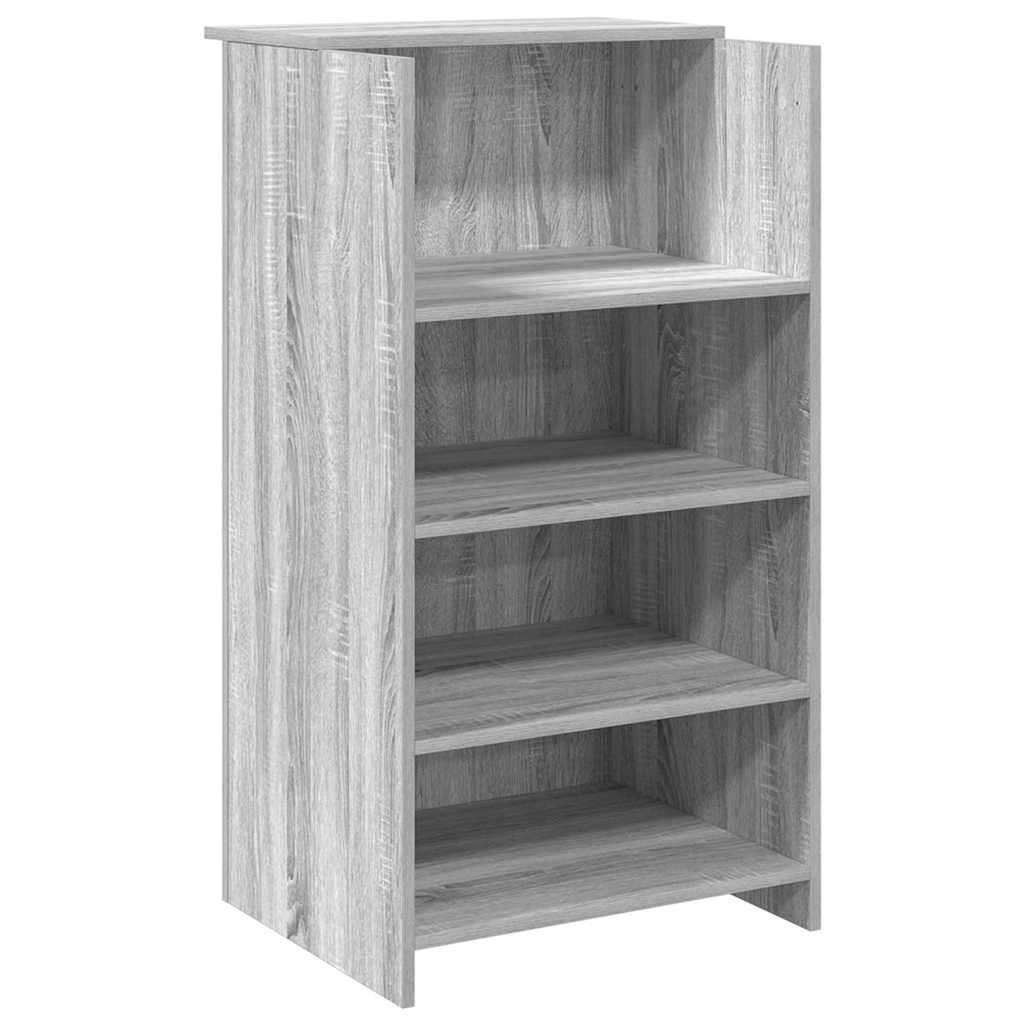 vidaXL Empfangstheke Grau Sonoma 55x50x103,5 cm Holzwerkstoff