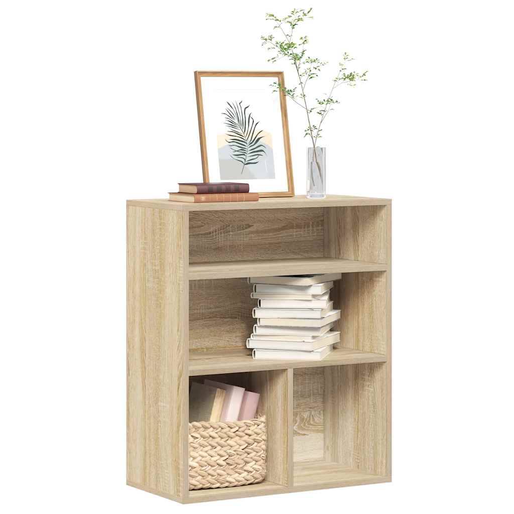 vidaXL Bücherregal Sonoma-Eiche 60x30x71,5 cm Holzwerkstoff