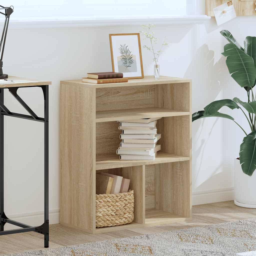 vidaXL Bücherregal Sonoma-Eiche 60x30x71,5 cm Holzwerkstoff