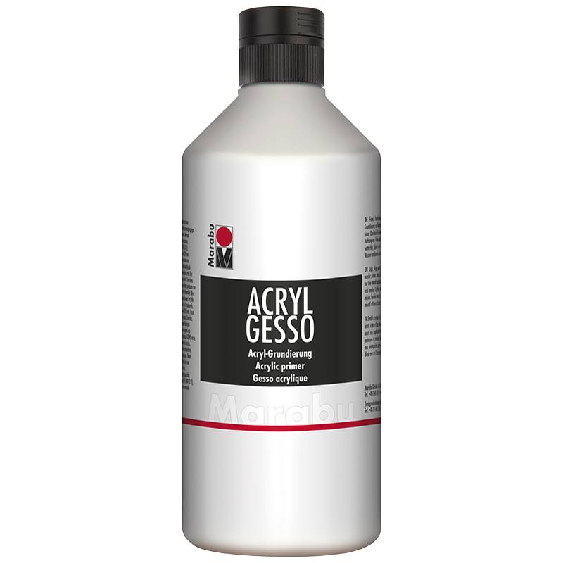Marabu Acrylgrundierung "Acryl Gesso", 500 ml, weiß
