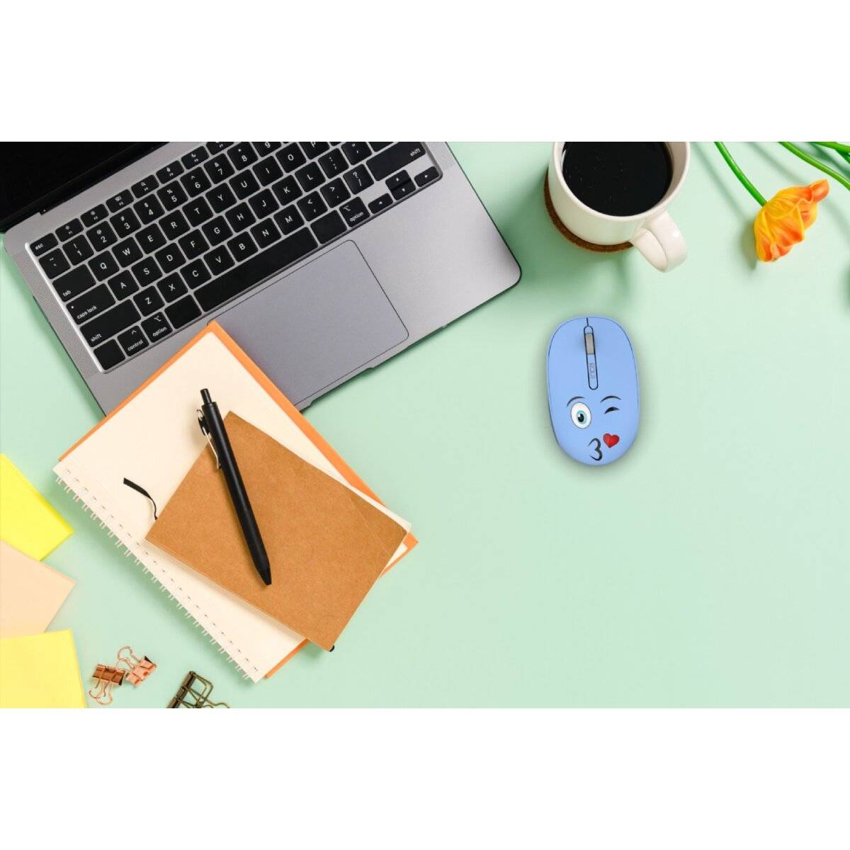 Inca Weeny Ergonomisch Wireless Maus 1200DPI 2,4 GHz Blau