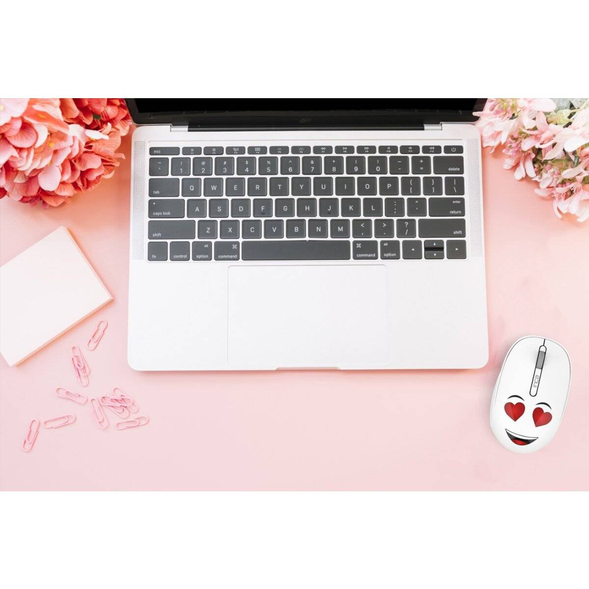 Inca Weeny Ergonomisch Wireless Maus 1200DPI 2,4 GHz Weiß