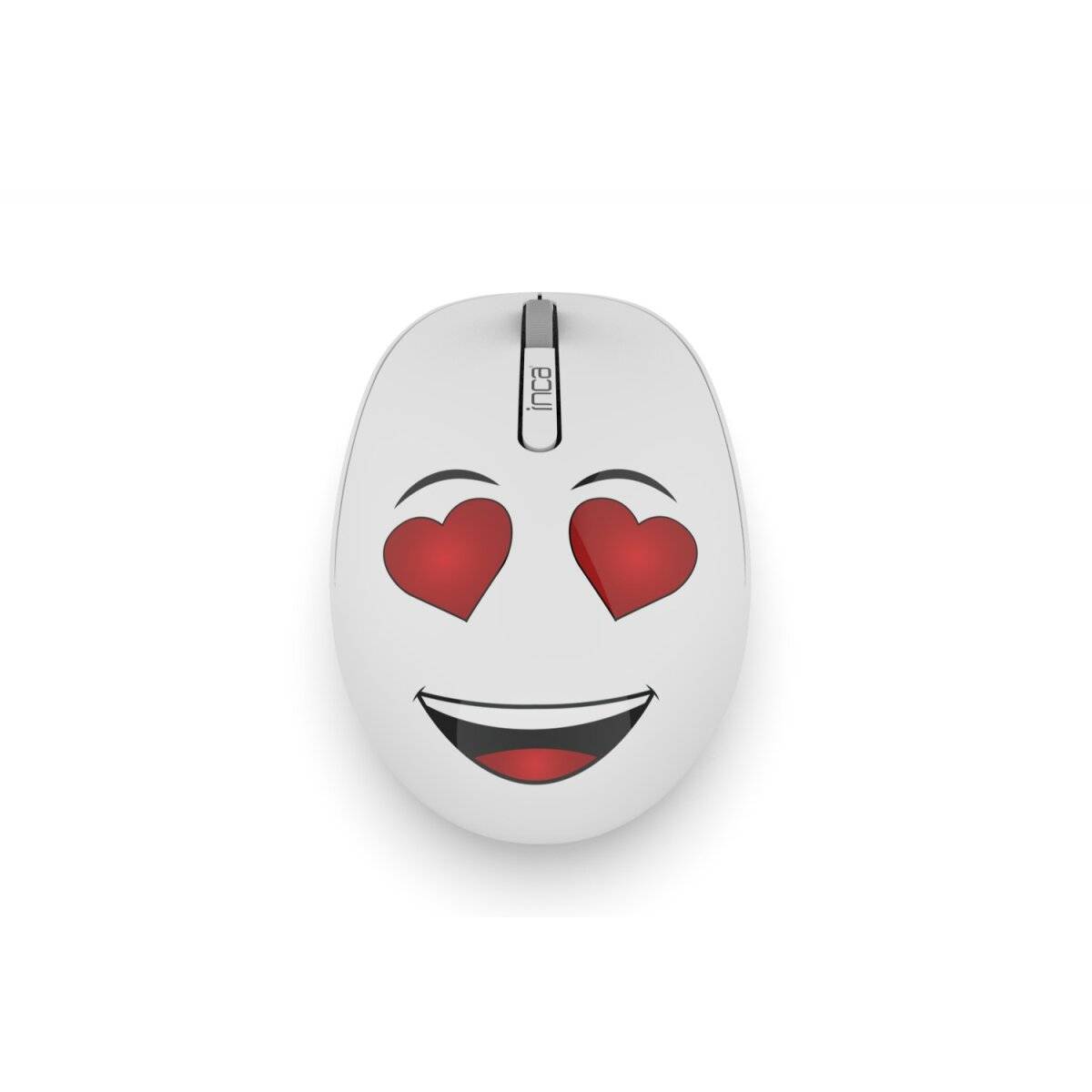 Inca Weeny Ergonomisch Wireless Maus 1200DPI 2,4 GHz Weiß