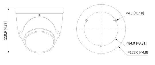 Dahua - IPC-HDW3849HP-AS-PV-0280B-S5 - IP - Eyeball, - 8MP/Full-Color/WizSense/TIOC - 2,8 mm fix Objektiv - H.265//H.26