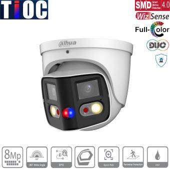 Dahua - IPC-PDW3849-A180-E2-AS-PV-0280B - IP - Eyeball, - 8MP/2x 4MP/Starlight/WizSense/TIOC - 2x 2,8 mm fix Objektiv -