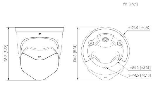 Dahua - IPC-PDW3849-A180-E2-AS-PV-0280B - IP - Eyeball, - 8MP/2x 4MP/Starlight/WizSense/TIOC - 2x 2,8 mm fix Objektiv -