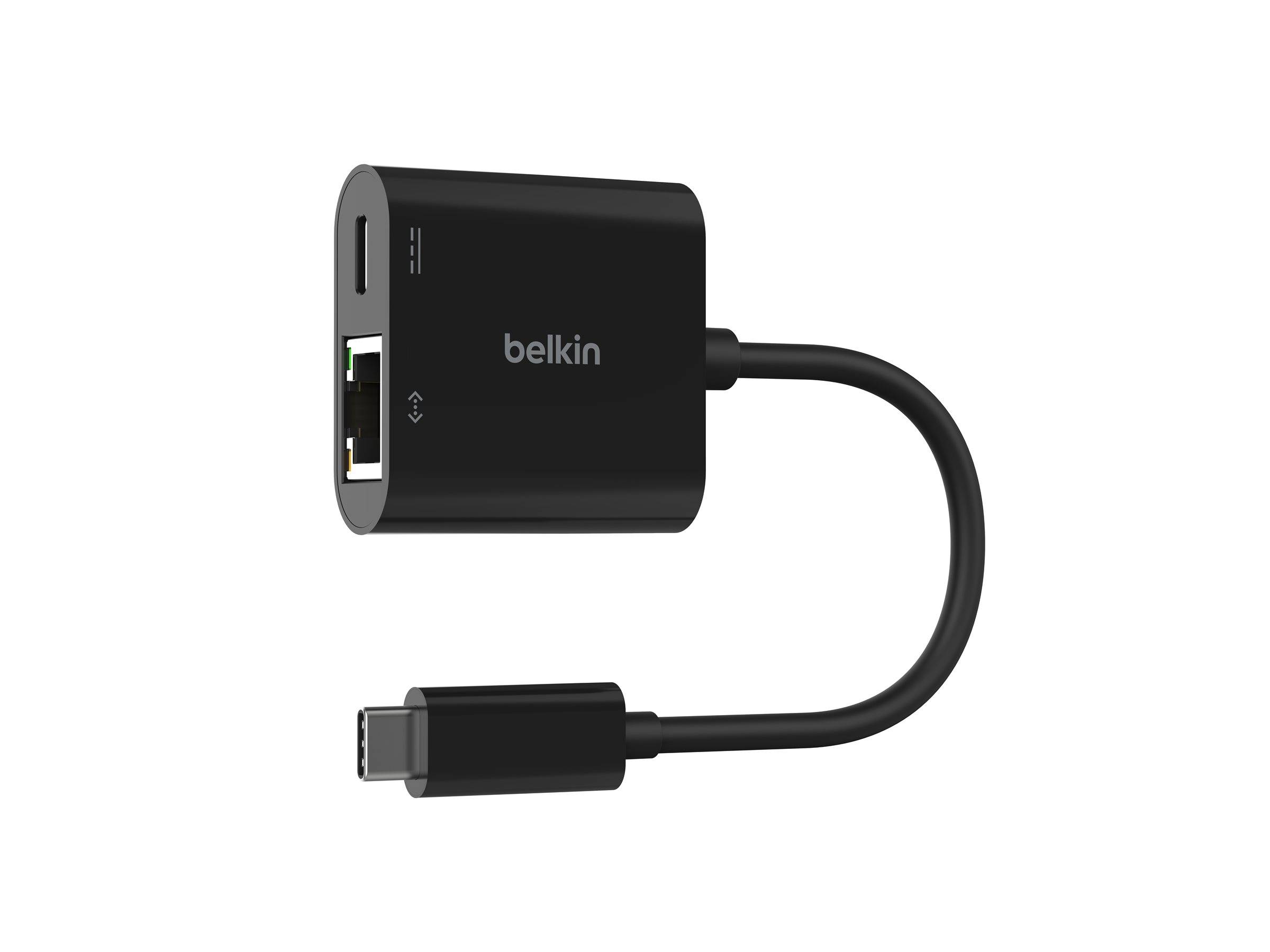 Belkin - Netzwerkadapter - USB-C - Gigabit Ethernet x 1 + USB-C (nur Spannungsversorgung)
