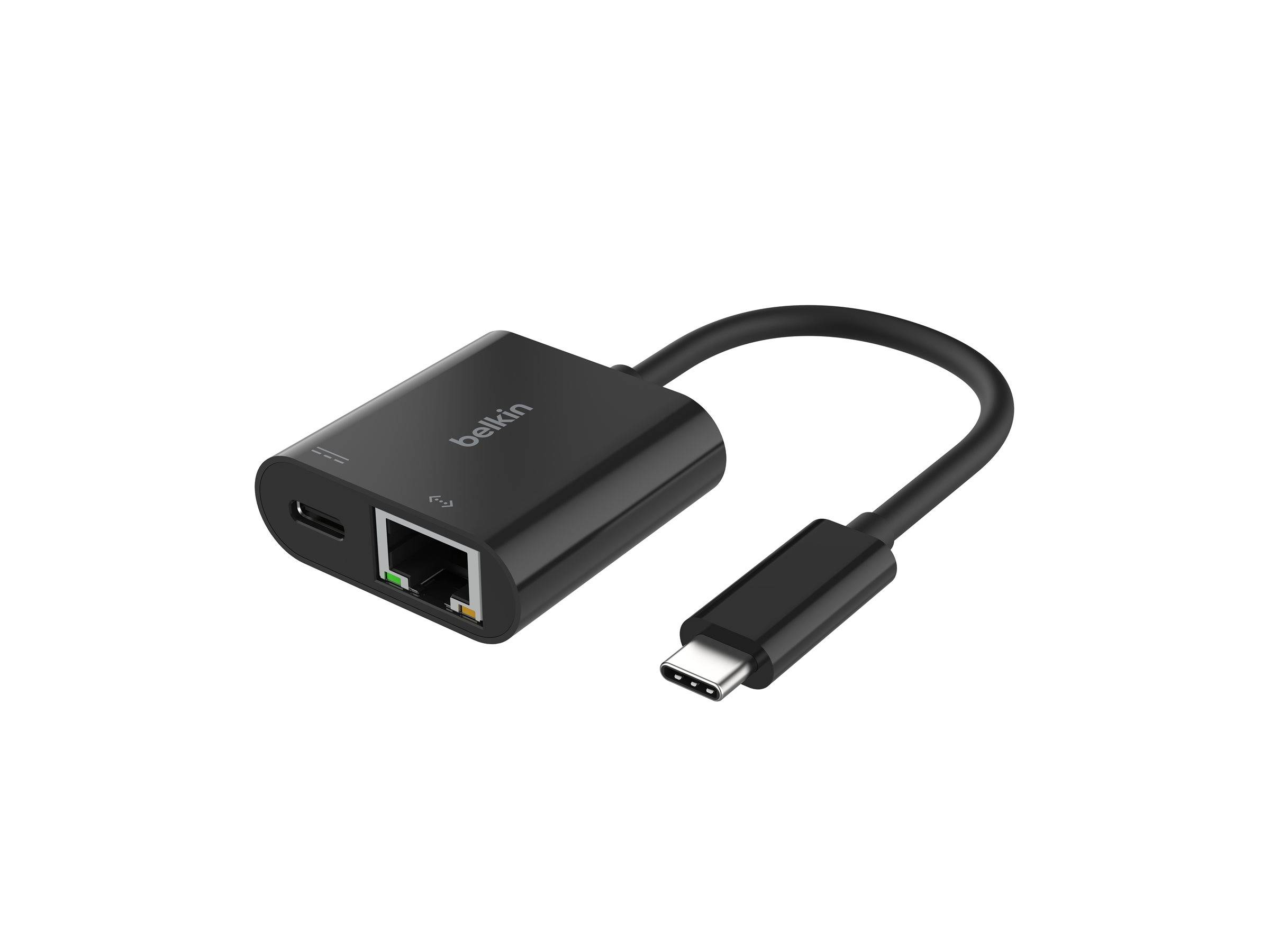 Belkin - Netzwerkadapter - USB-C - Gigabit Ethernet x 1 + USB-C (nur Spannungsversorgung)