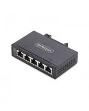 StarTech.com 5-Port Mini Netzwerk Switch für Hutschiene/Wandmontage, Unmanaged Industrie Gigabit LAN Switch, Robuster IP30 100Mb/1Gb Switch